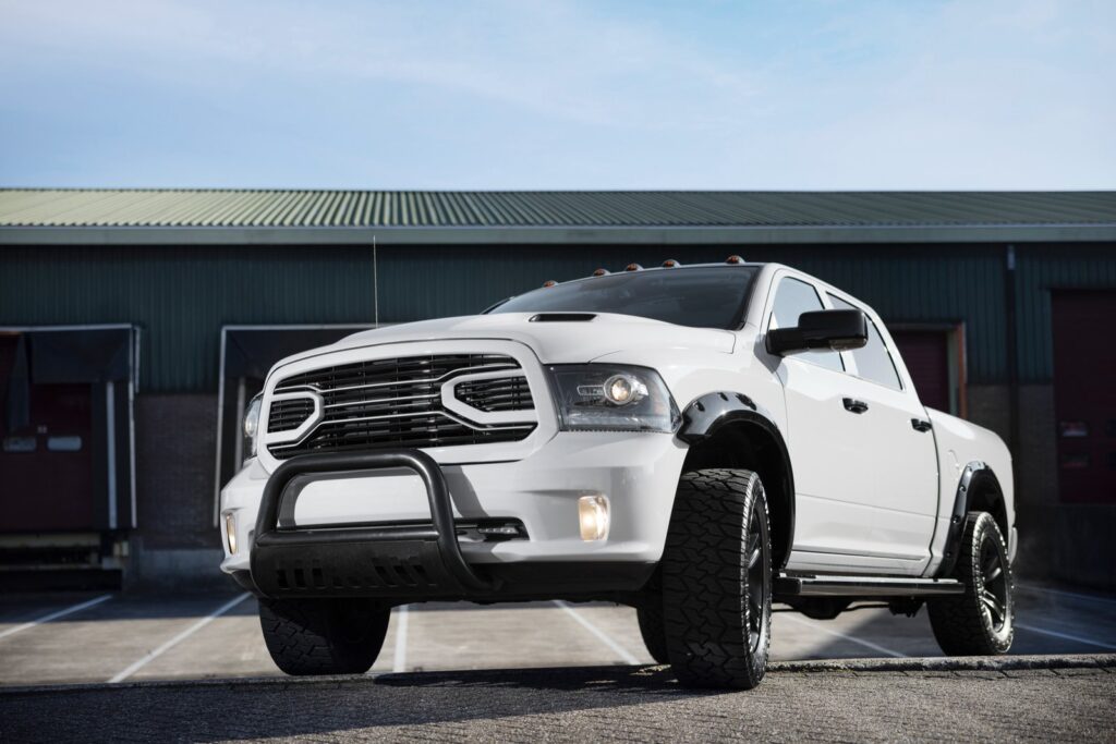 White Dodge Challenger